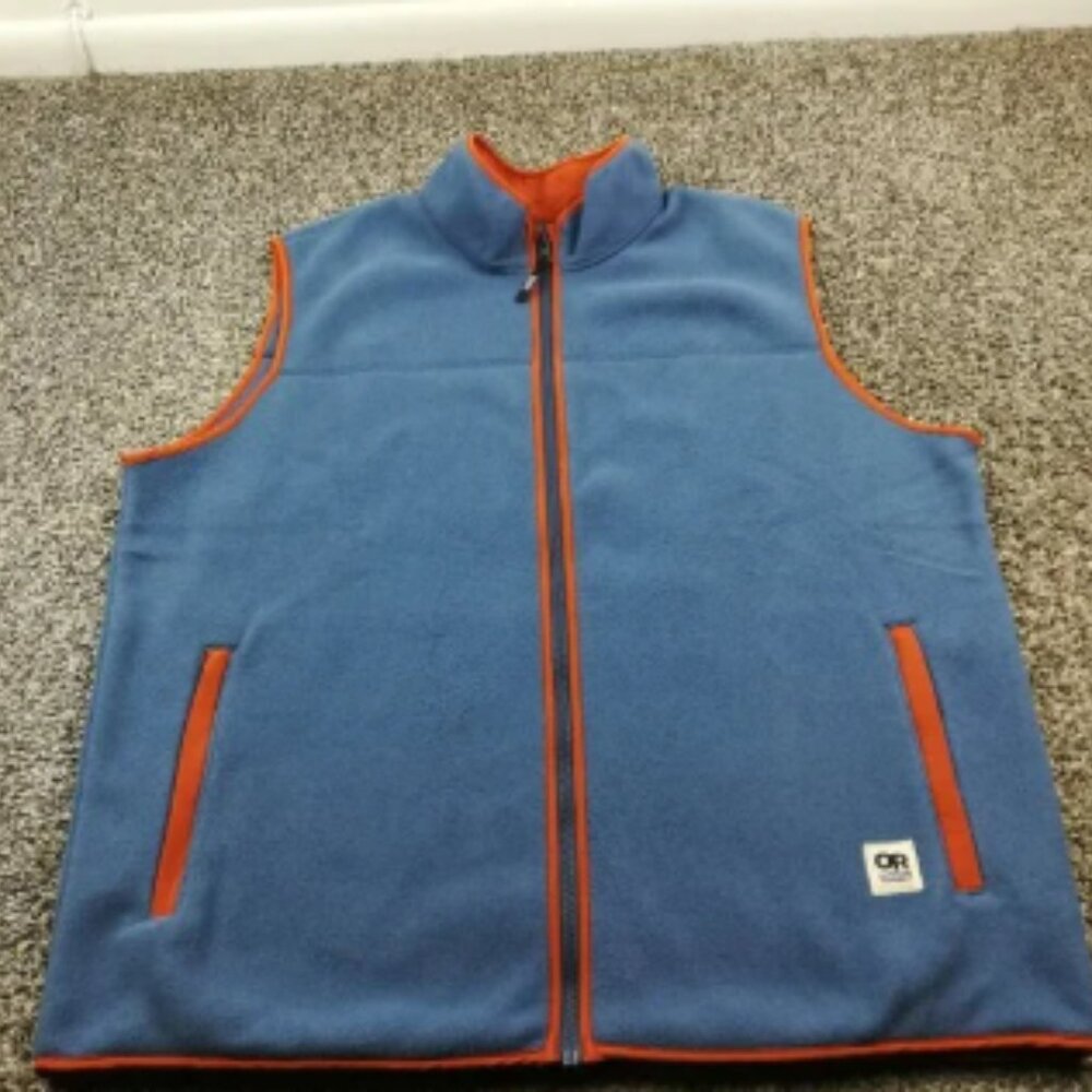 2023 Outdoor Research Tokeland Fleece Full Zip Vest Jacket Mens XL $139